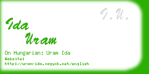 ida uram business card